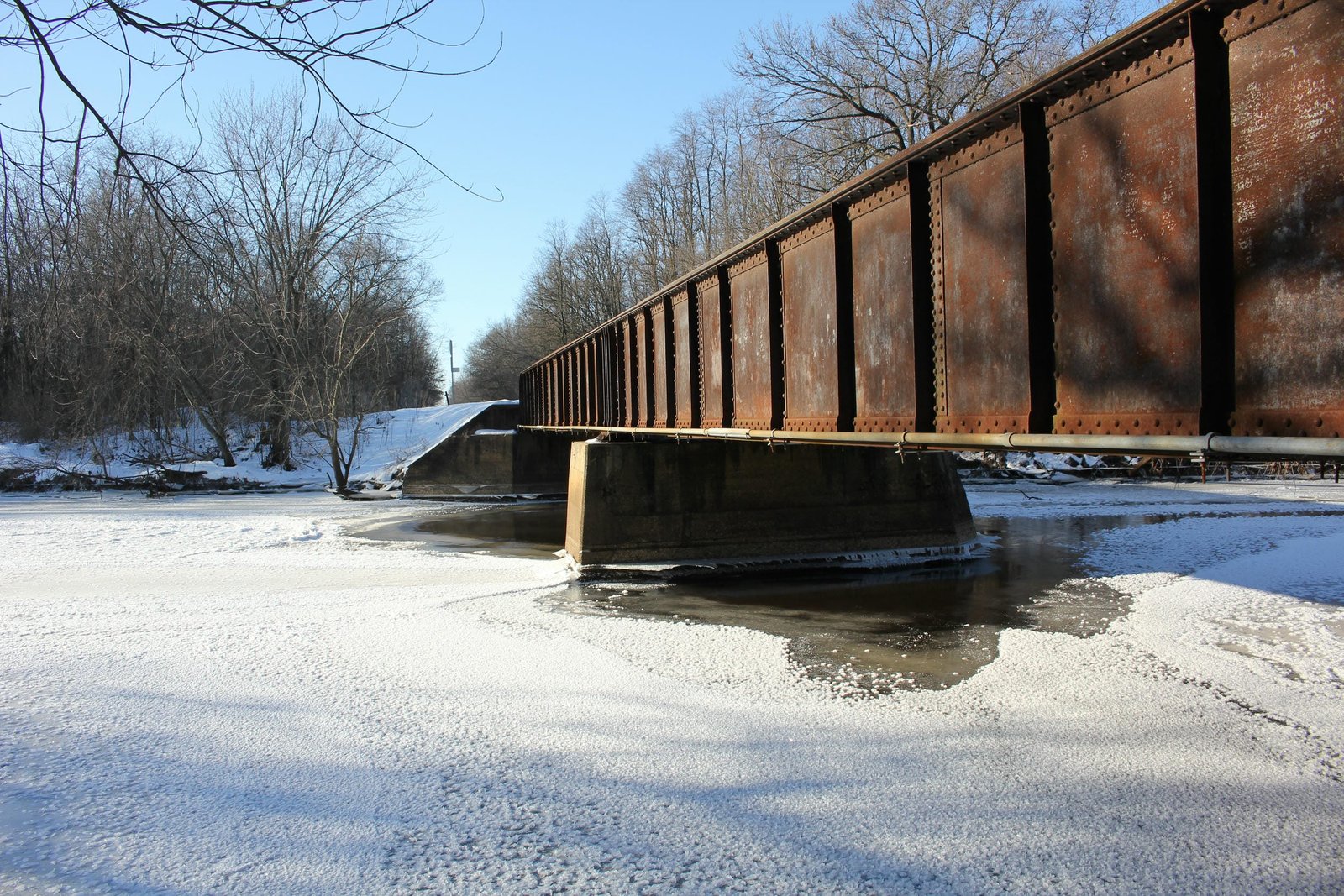 Looking south